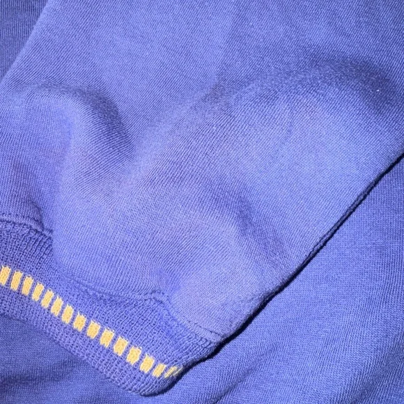 Vintage Winnie The Pooh Purple Disney Fleece Crewneck Embroidered Sweatshirt M - Picture 8 of 12